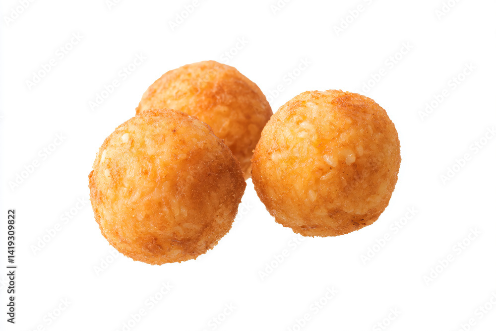 two fried donuts are sitting on a white surface two fried donuts are sitting on a white surface