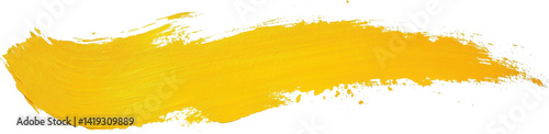 Bold yellow brushstroke highlights textured art piece with expressive flair and vibrant energy