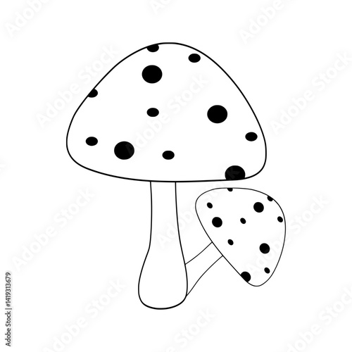 Cute Mushroom Illustration