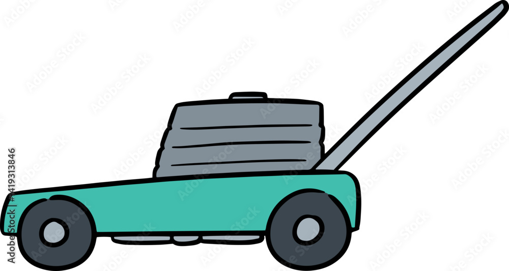 Fototapeta premium Illustration of mower 