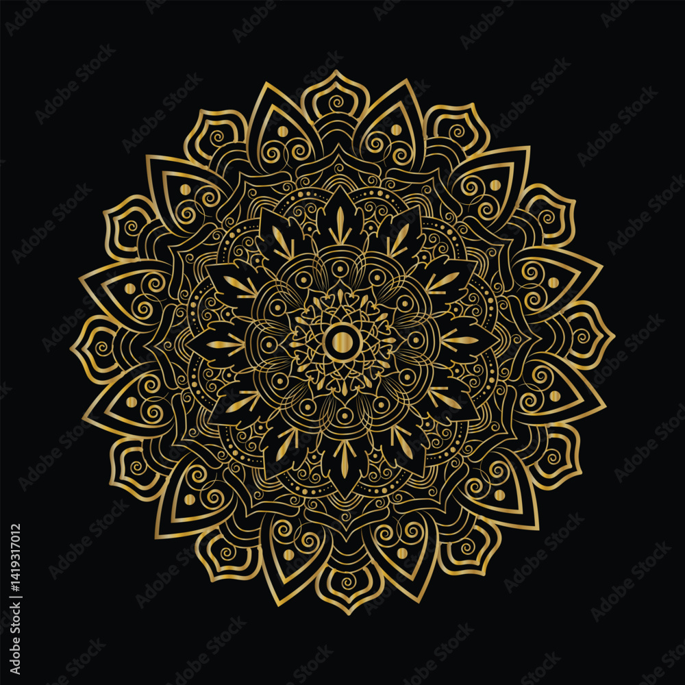 Naklejka premium Vintage Luxury Mandala Backgrounds in Soft Tones