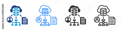 Video Monetization icon set multiple style collection