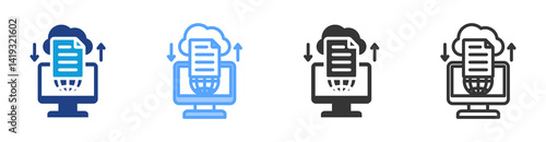 Internet Protocol icon set multiple style collection