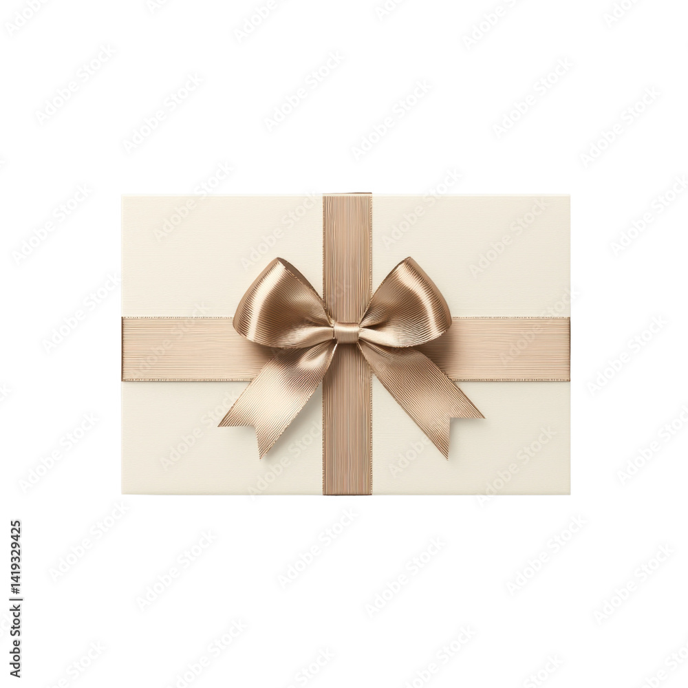 Elegant Opened Gift Box with Ribbon and Bow on a Dark Background Elegant Opened Gift Box with Ribbon and Bow on a Dark Background