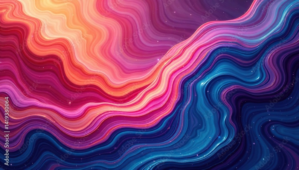 Obraz premium Abstract swirling marble effect in vibrant hues , bright, artistic, image