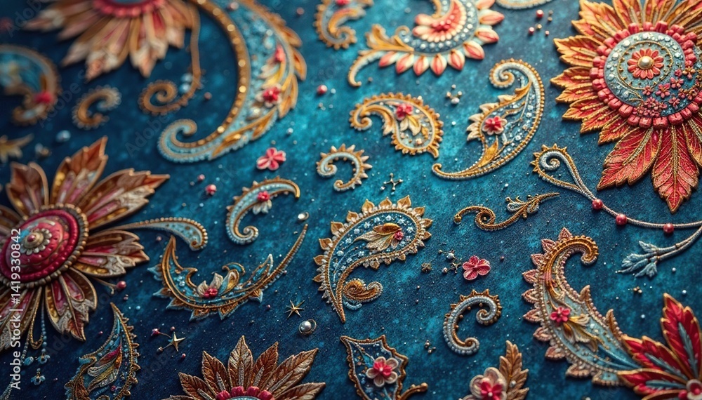 Subtle paisley print, muted tones, soft focus , textile, grey, design Subtle paisley print, muted tones, soft focus , textile, grey, design