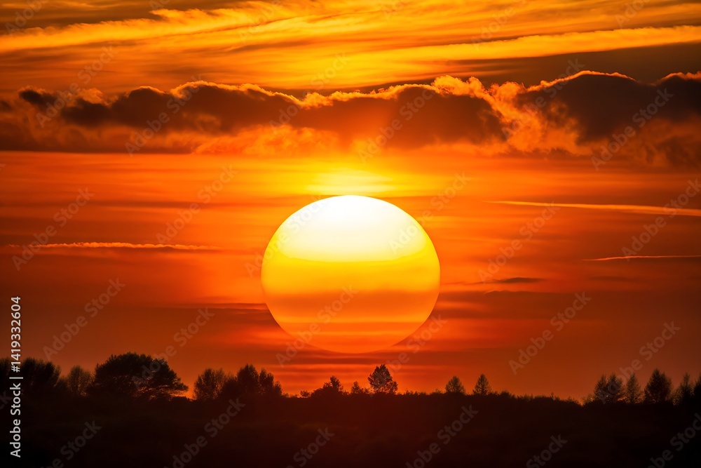 Obraz premium sunset in the desert