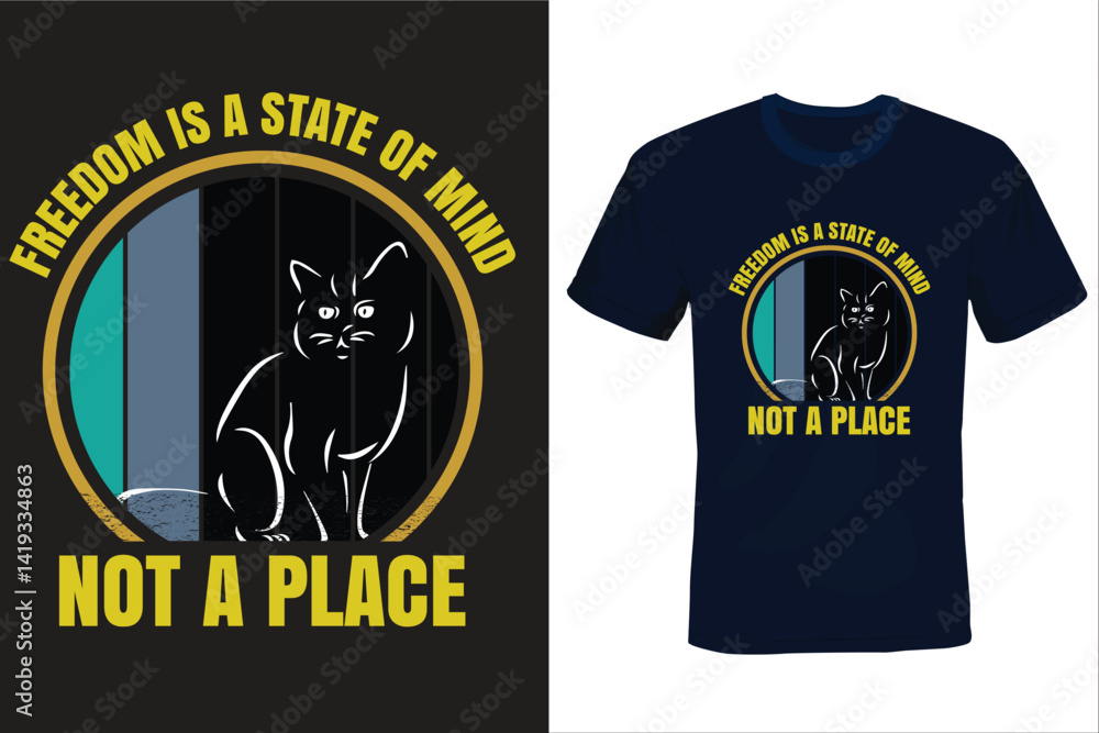 Mindset of Freedom-Pets animal T-shrit design with stylish look. Mindset of Freedom-Pets animal T-shrit design with stylish look.