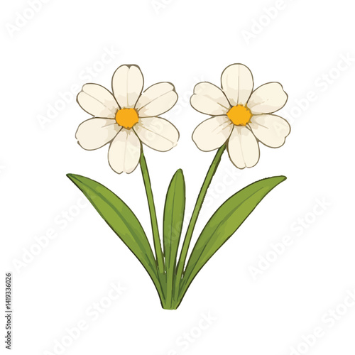 Beautiful hand-drawn botanical flower vector collection in colored pencil and watercolor style. unique types of flowers, perfect for spring-themed designs, greeting cards, wedding invitations, an