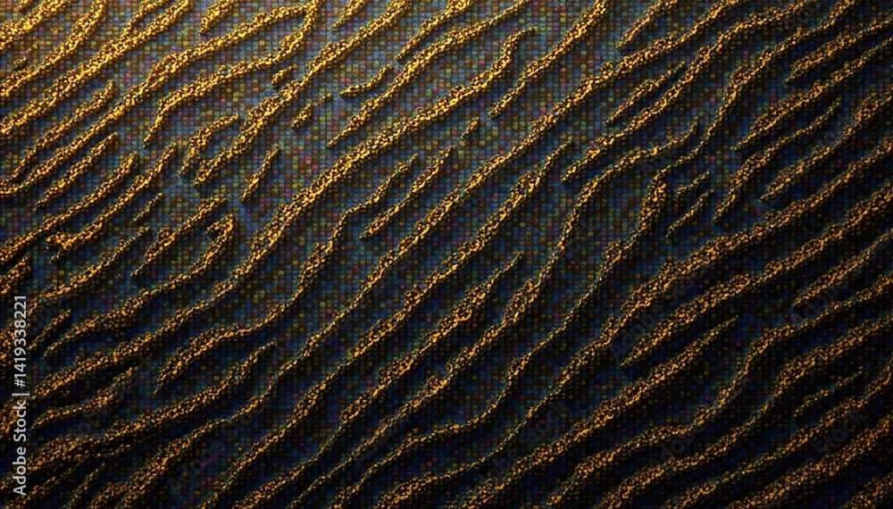Intricate geometric lines, repeating metallic gold motif, ornate, elegant Intricate geometric lines, repeating metallic gold motif, ornate, elegant