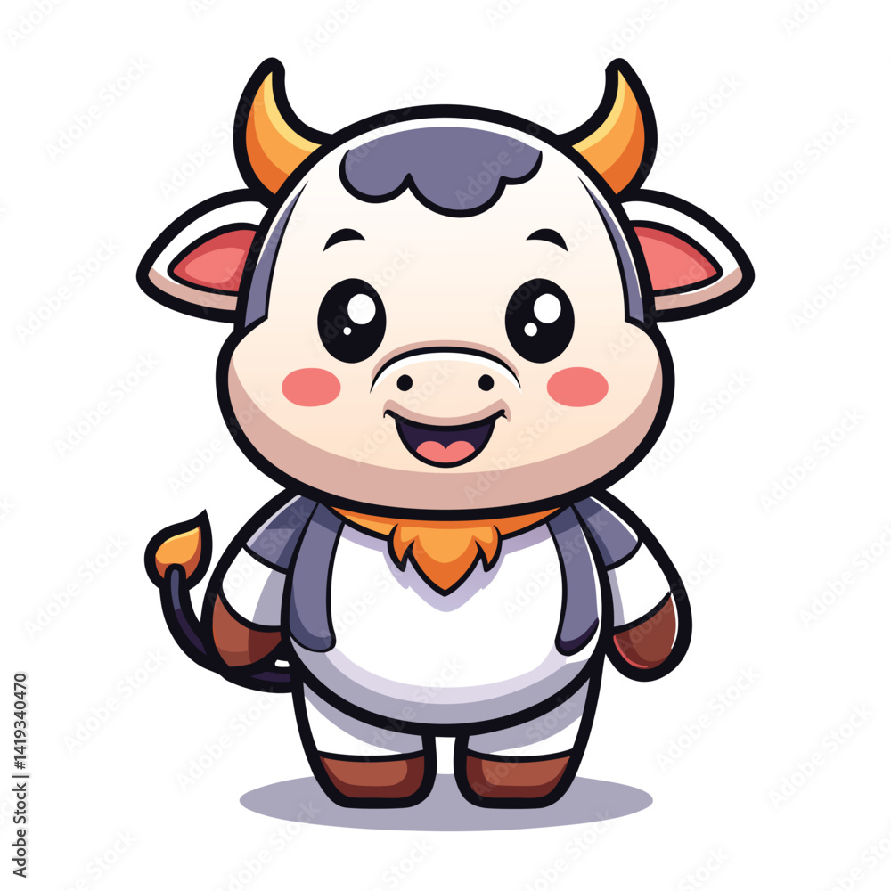 Cute cartoon cow Cute cartoon cow