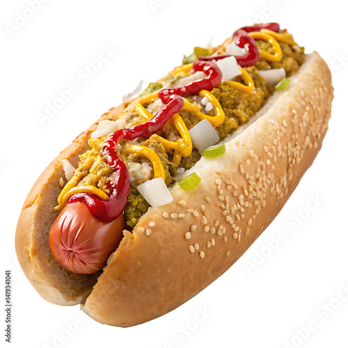 hot-dog isolated on a transparent background

