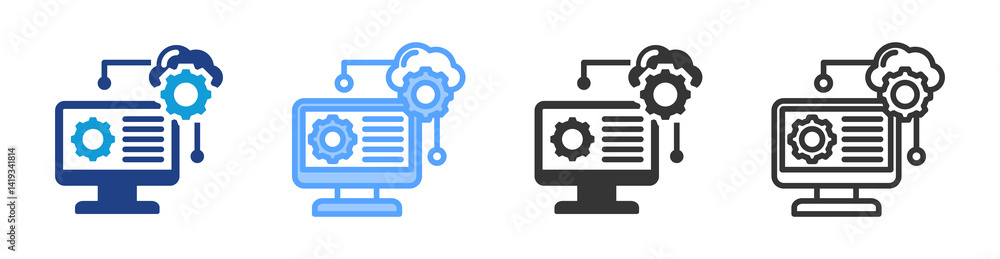 Operating System icon set multiple style collection Operating System icon set multiple style collection
