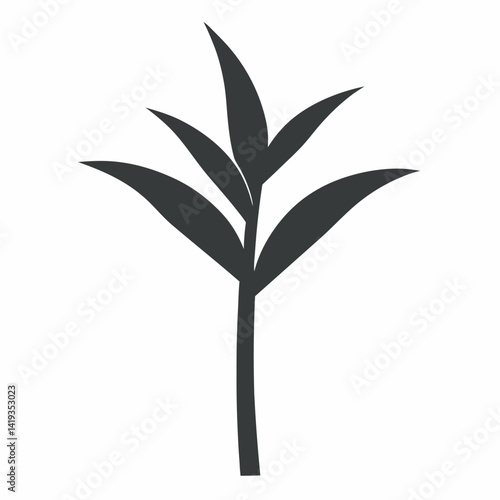 Sugarcane Minimalist silhouette Design
