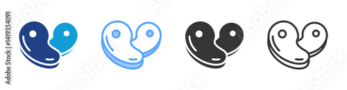 Meat icon set multiple style collection