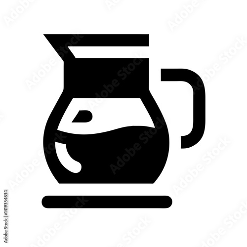Coffee Maker with Glass Carafe Icon Design