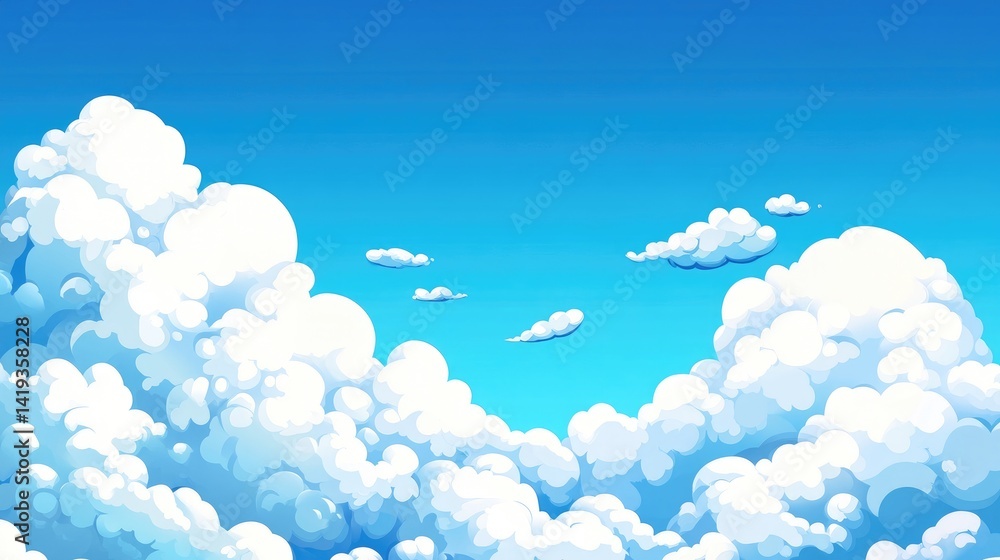 Beautiful blue sky background with white clouds Beautiful blue sky background with white clouds