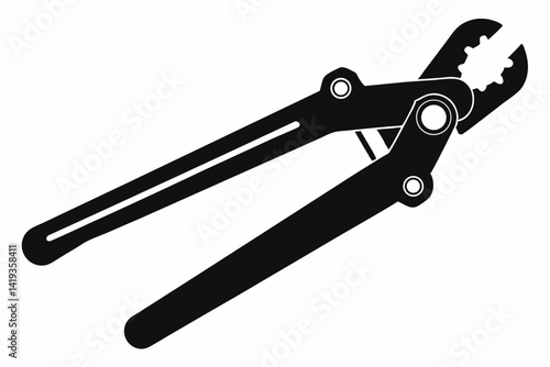 broom silhouette line art vector illustration