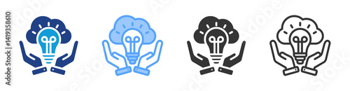 Digital Asset icon set multiple style collection
