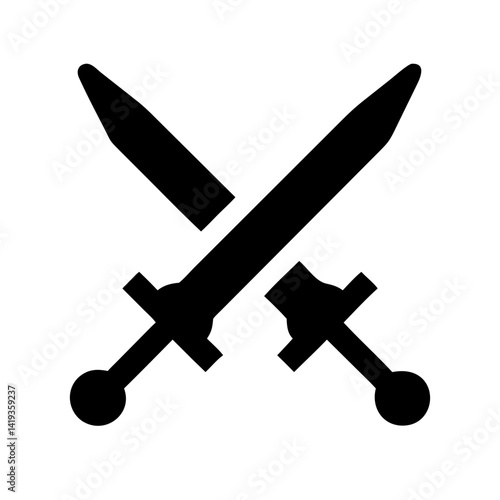 Crossed Swords Icon Design