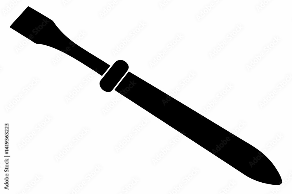 chisel silhouette line art vector illustration chisel silhouette line art vector illustration