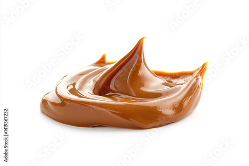 a chocolate frosted dessert with a spoon sticking out of it