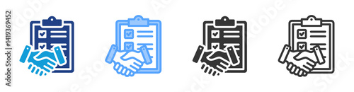 Integrity Criteria icon set multiple style collection