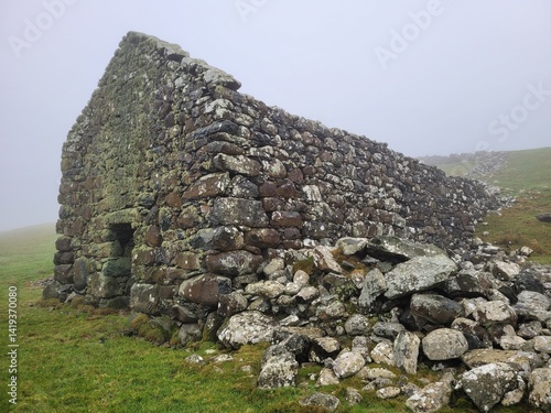 Ruins of a house in Wales