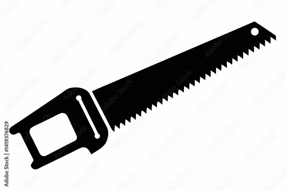 hacksaw silhouette line art vector illustration hacksaw silhouette line art vector illustration
