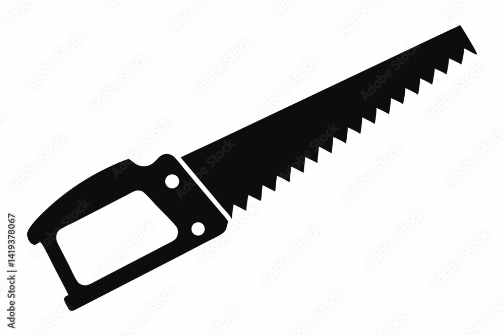 hacksaw silhouette line art vector illustration hacksaw silhouette line art vector illustration