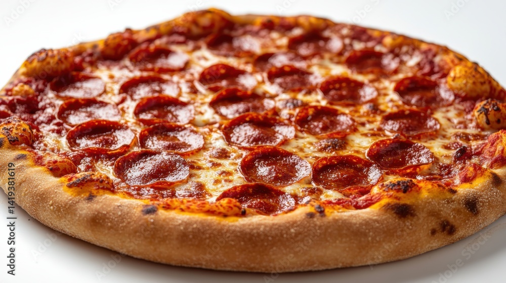 hot pizza in white space hot pizza in white space