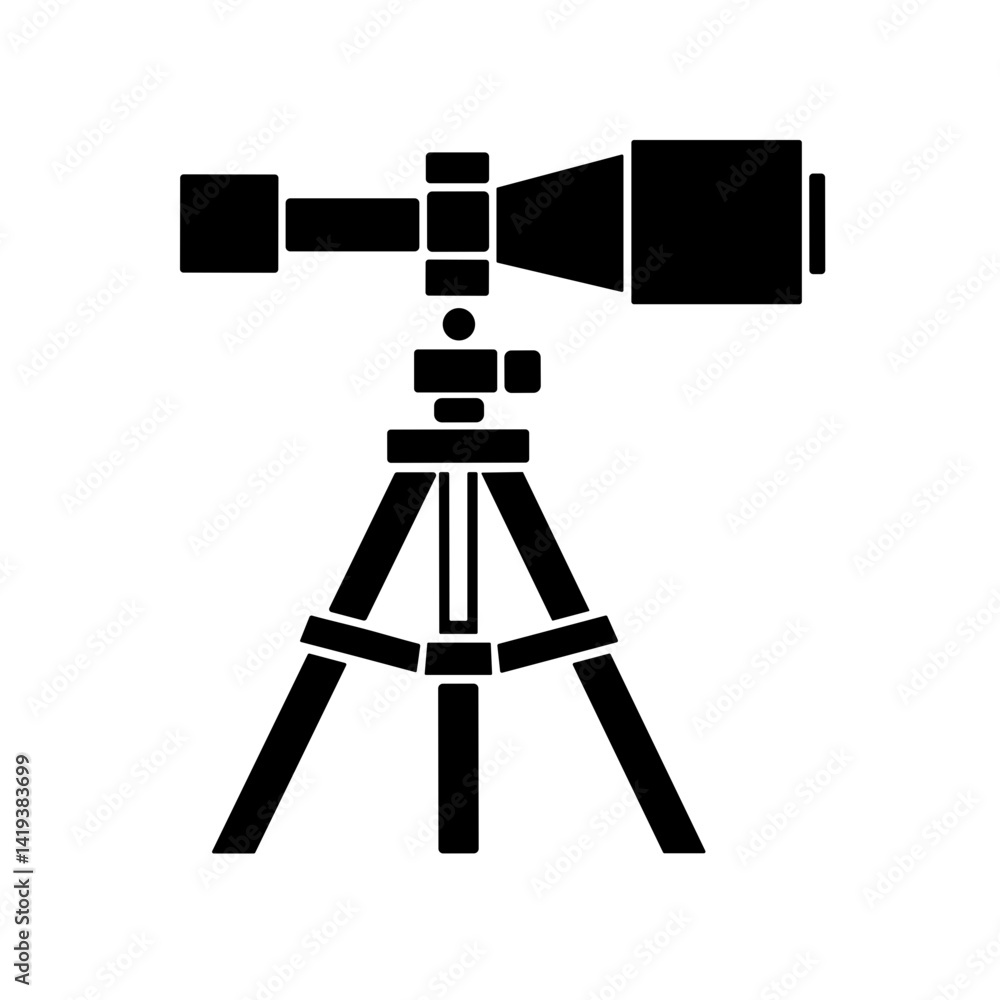 Minimalist simple Telescope Icon