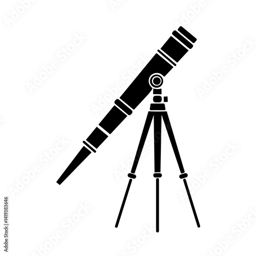 Obraz na płótnie Minimalist simple Telescope Icon w salonie