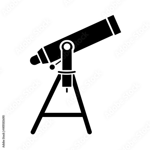 Obraz na płótnie Minimalist simple Telescope Icon w salonie