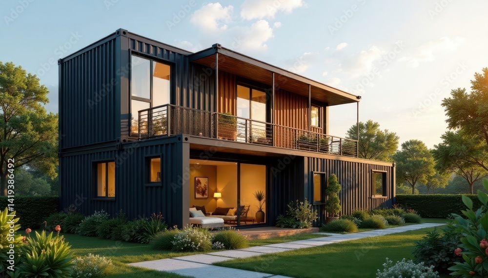 Modern sustainable shipping container apartment building exterior, contemporary architecture, shipping container apartment, urban Modern sustainable shipping container apartment building exterior, contemporary architecture, shipping container apartment, urban