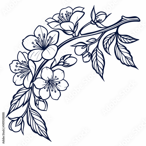 branch of a cherry tree