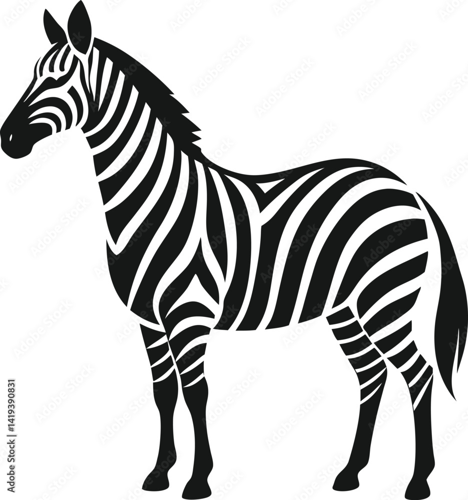 Fototapeta premium zebra vector illustration
