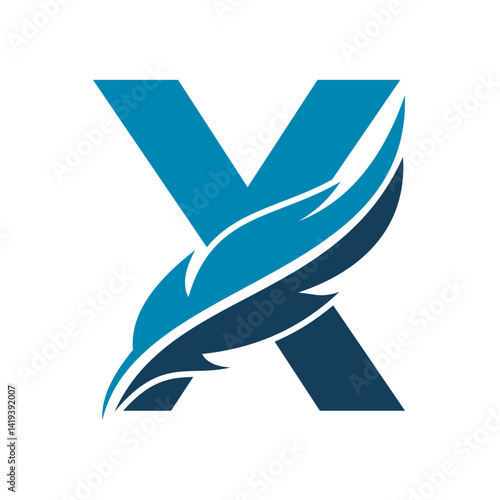 Notary Logo combine with letter X vector template