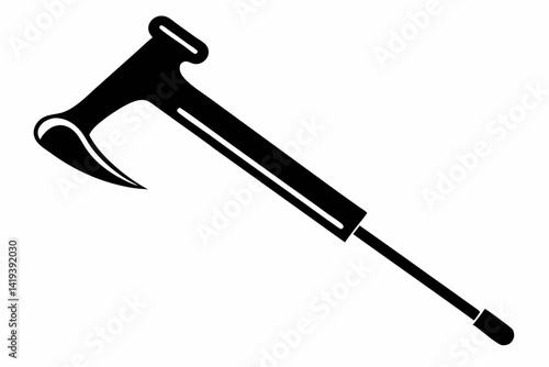 nail puller silhouette line art vector illustration