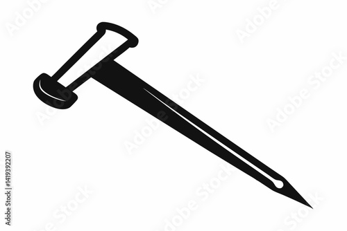 nail puller silhouette line art vector illustration