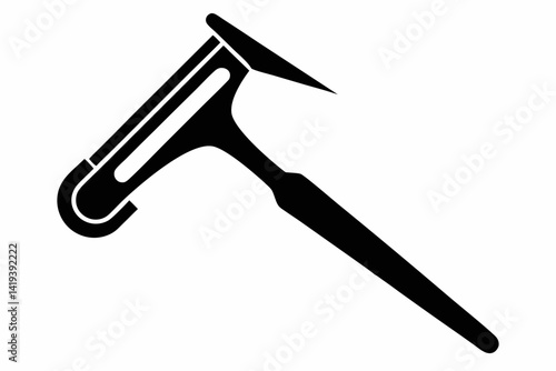 nail puller silhouette line art vector illustration