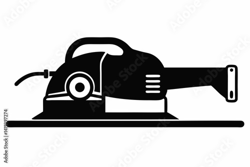 power sander silhouette line art vector illustration