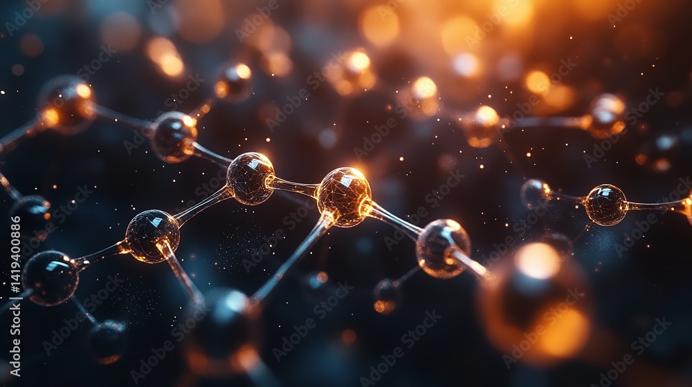 Molecule structure atom science technology chemistry biology network connection abstract background design graphic Molecule structure atom science technology chemistry biology network connection abstract background design graphic
