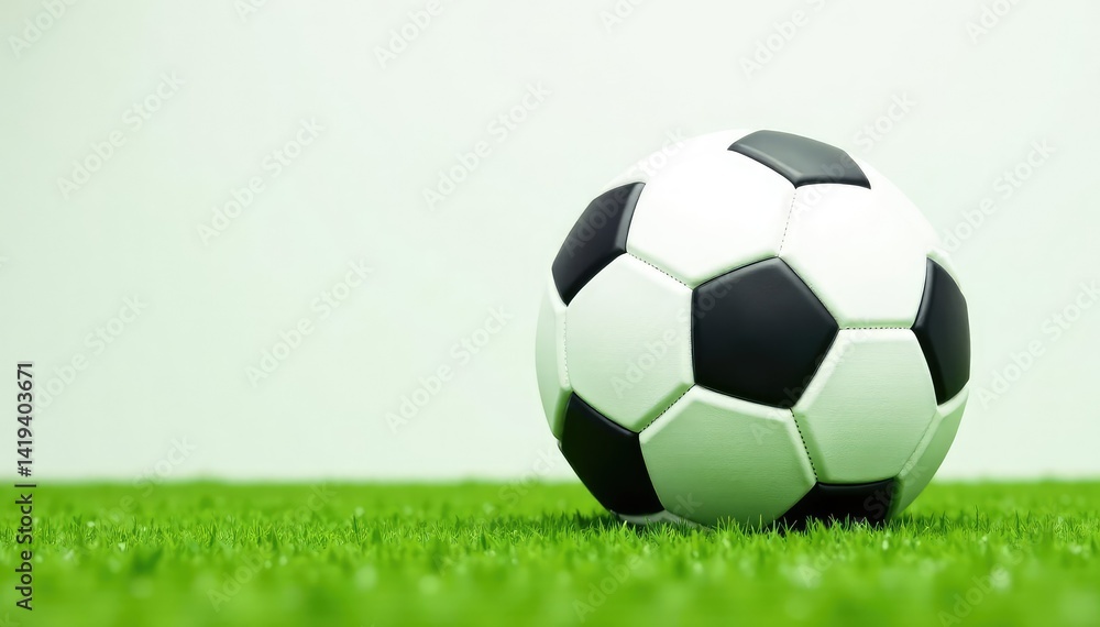 Obraz premium New, pristine white football, isolated background, game day, athletic, play