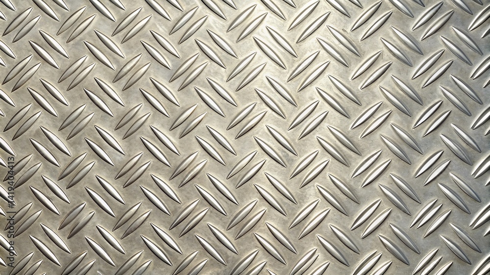 Close-up of a diamond plate surface Close-up of a diamond plate surface