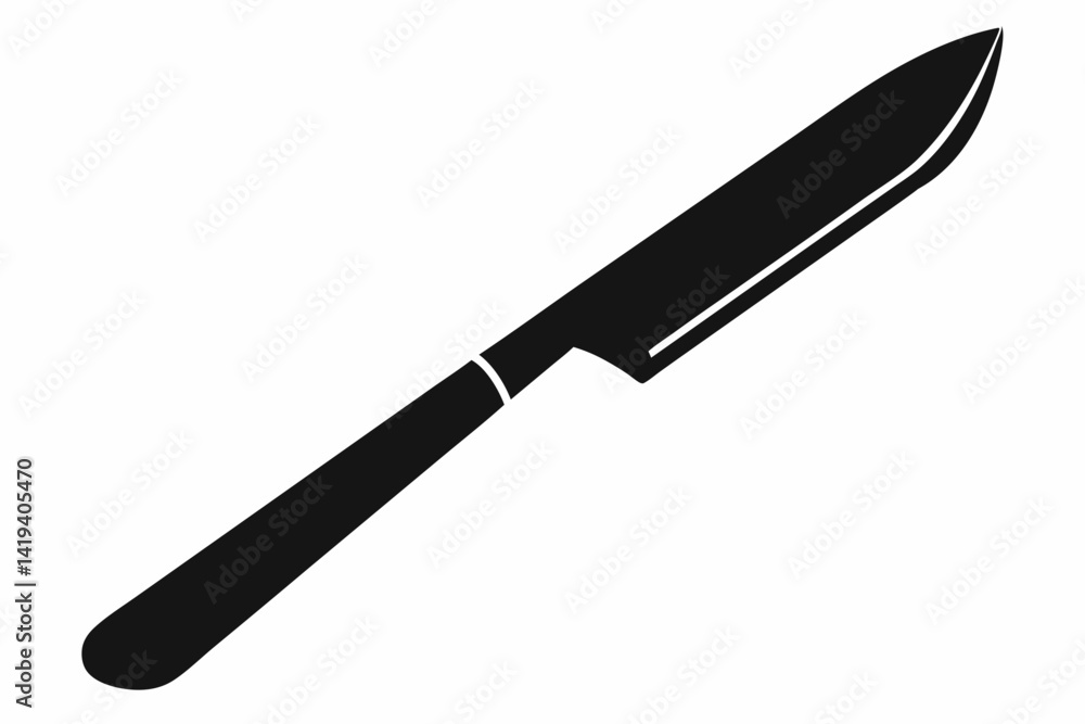 scalpel silhouette line art vector illustration scalpel silhouette line art vector illustration