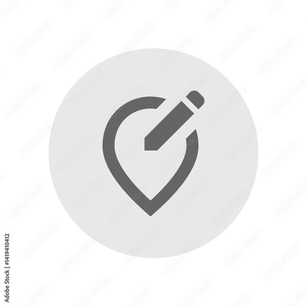 Edit Location Alt Outlined Icon Edit Location Alt Outlined Icon