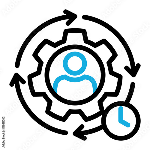 Utilization Icon Line Color Style for Efficiency Pack Icon Themes