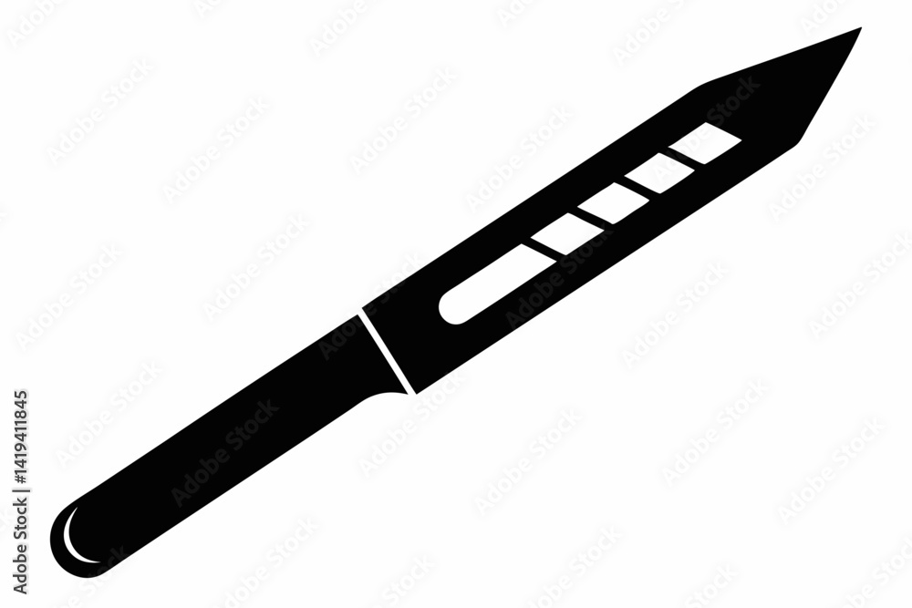 surgical blade silhouette line art vector illustration surgical blade silhouette line art vector illustration