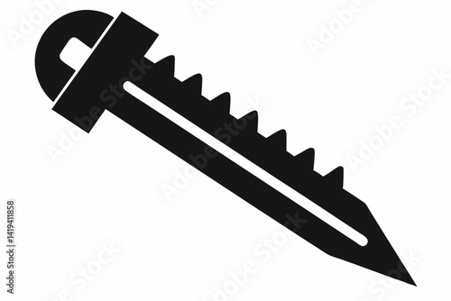 surgical blade silhouette line art vector illustration